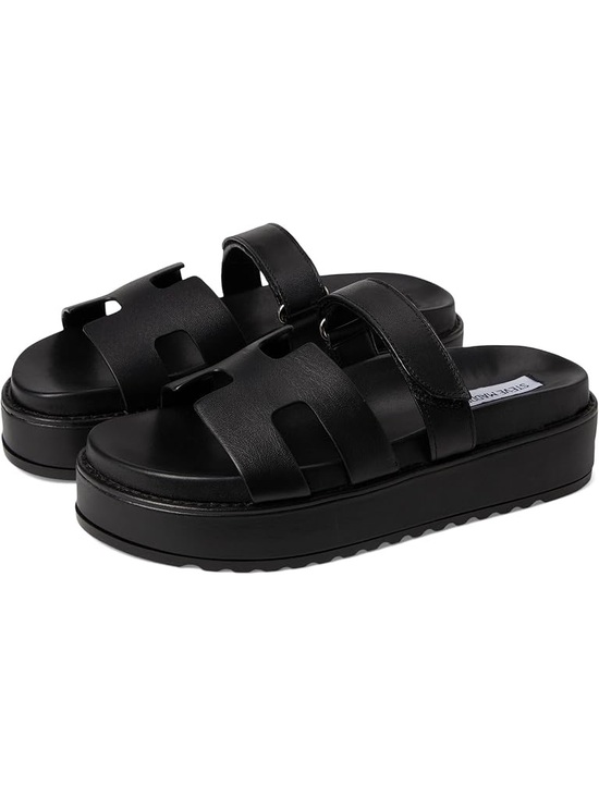 Steve Madden Shoes - Steve Madden Black Platform Slide Sandals for Women